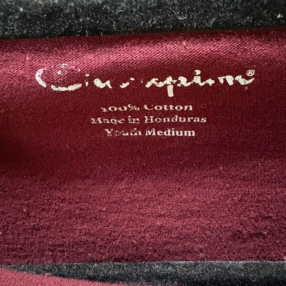 y2K VTG Harvard Crimson 100% Cotton Long Sleeve Tee sz Youth M (Women's Small) - Picture 6 of 6